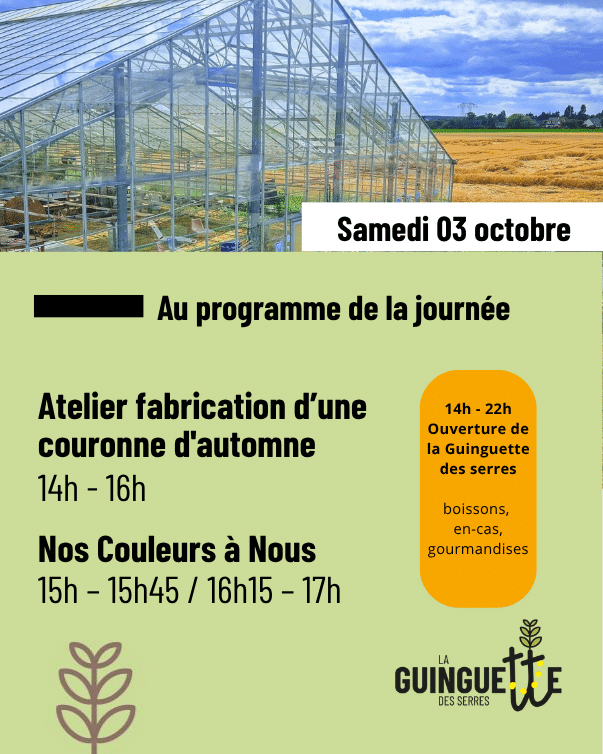 Programme samedi 3 octobre